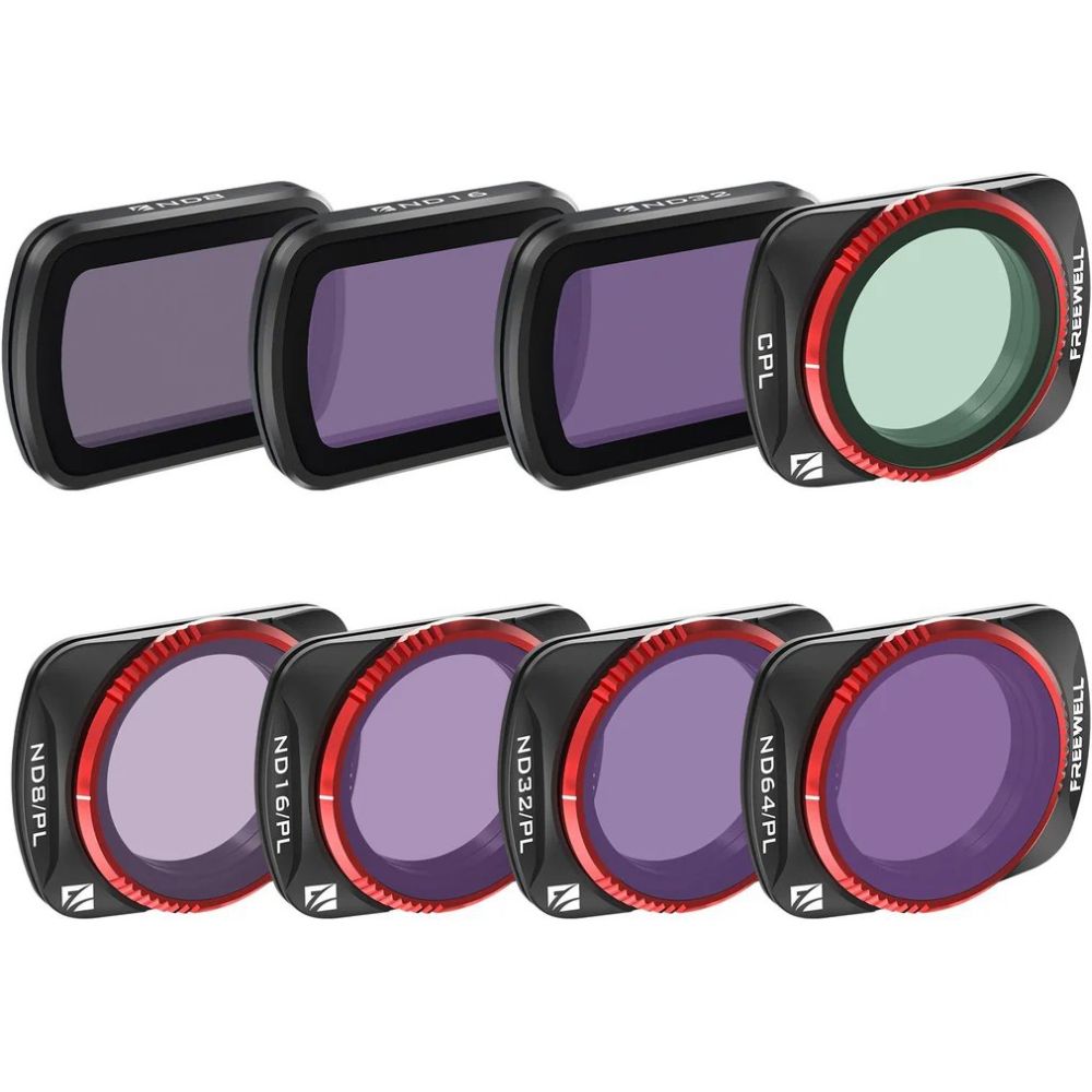Freewell DJI Osmo Pocket 3 Filter – Ganztagesfilter – 8er-Pack
