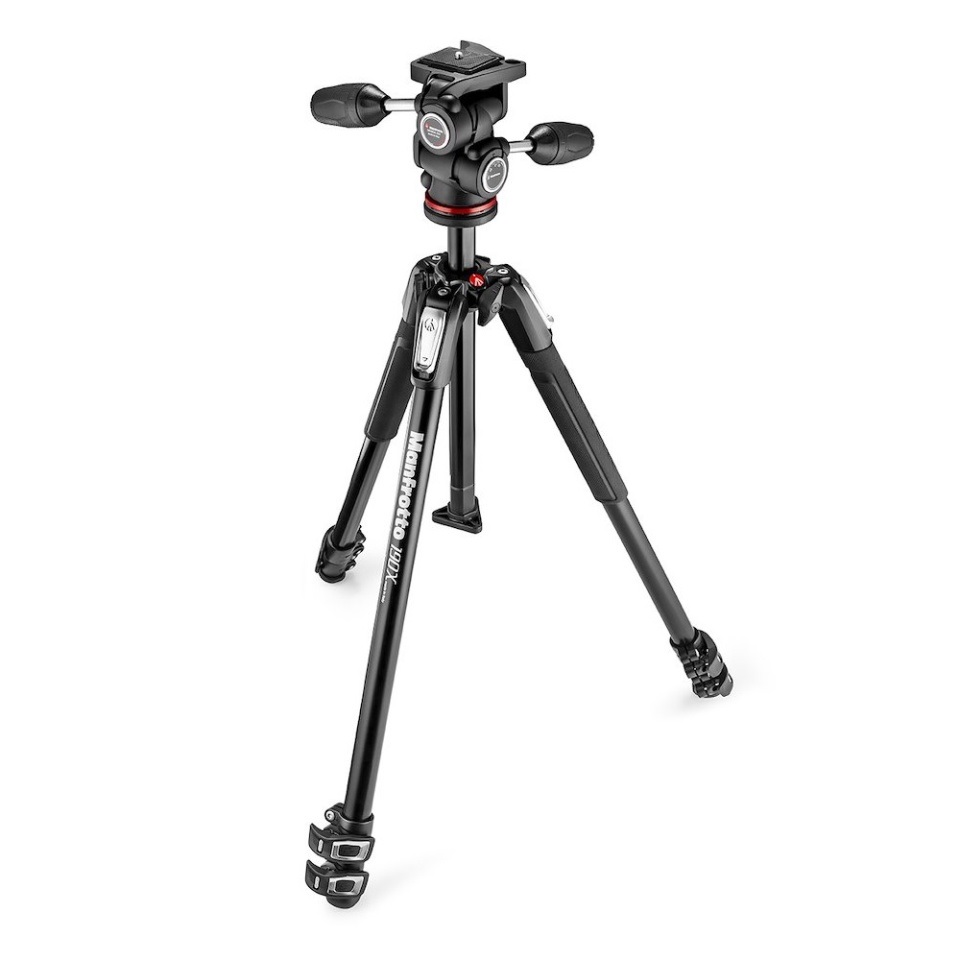 Manfrotto MK190X3-3W1 + 804 II 3-Way Head