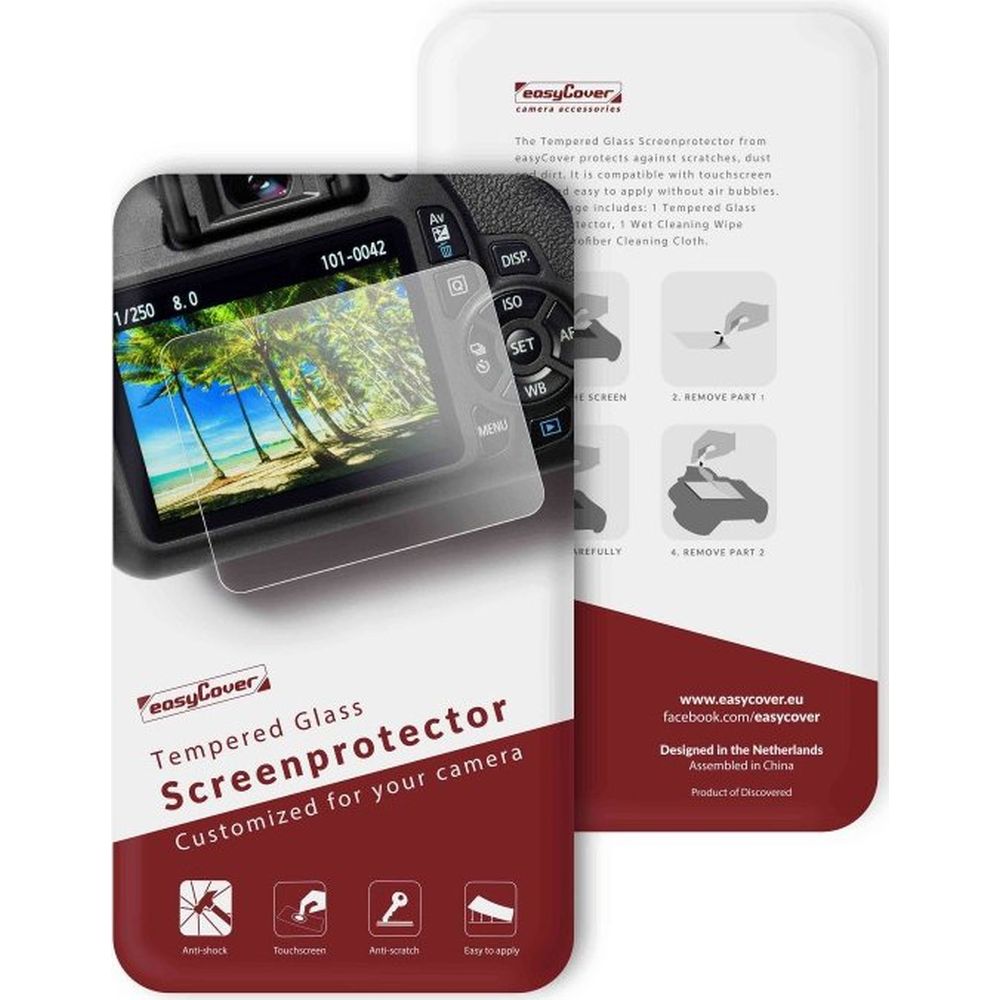 easyCover Glas-Displayschutzfolie für Canon R5 Mark II