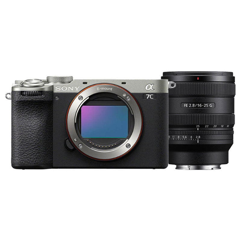 Sony A7C II silber + Sony FE 16-25mm F/2.8 G