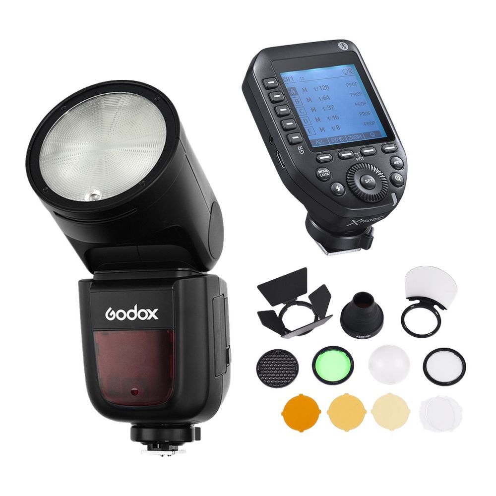 Godox Speedlite V1 Nikon X PRO II Auslöser Zubehör Kit