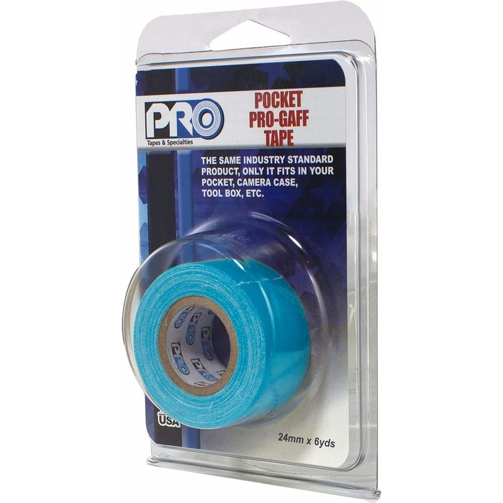 Pro Tapes Pro Gaff Pro Pocket 24 mm x 5,4 m Fluoreszierendes Blau