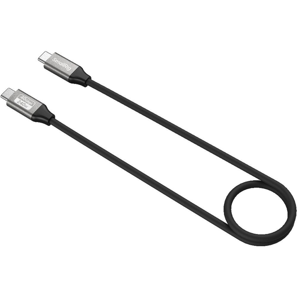 SmallRig 5074 USB-C Datenkabel (gerade zu gerade, 60cm) (40Gbps + 240W + 8K)