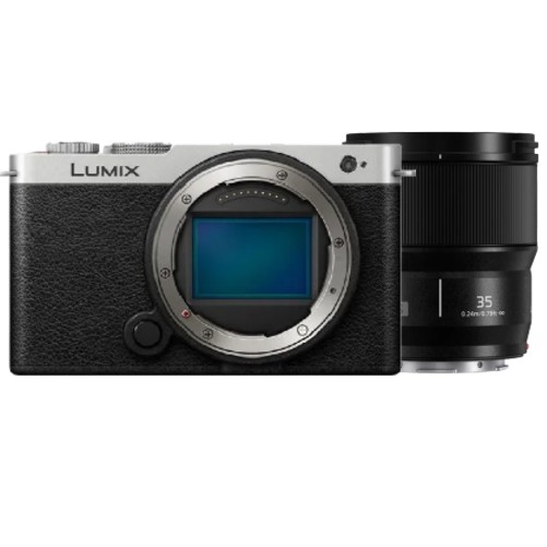 Panasonic Lumix S9 Gehäuse Silber/Schwarz + Lumix S 35mm F/1.8