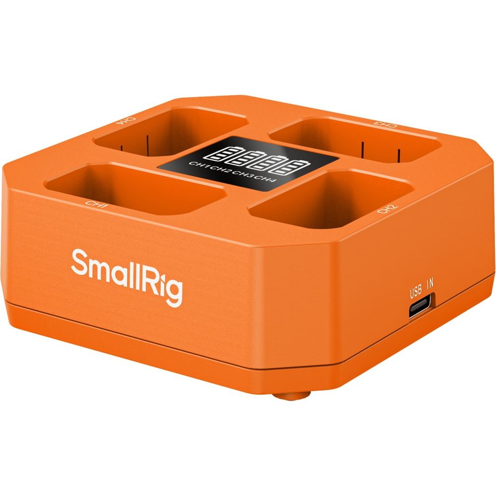 SmallRig 5749 Vierkanal-Kamera-Akkuladegerät für NP-FW50