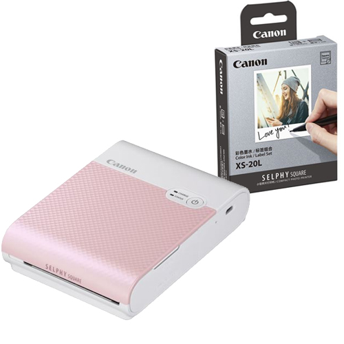 Canon SELPHY Square QX 10 Pink + Papier Bundle - Kamera Express