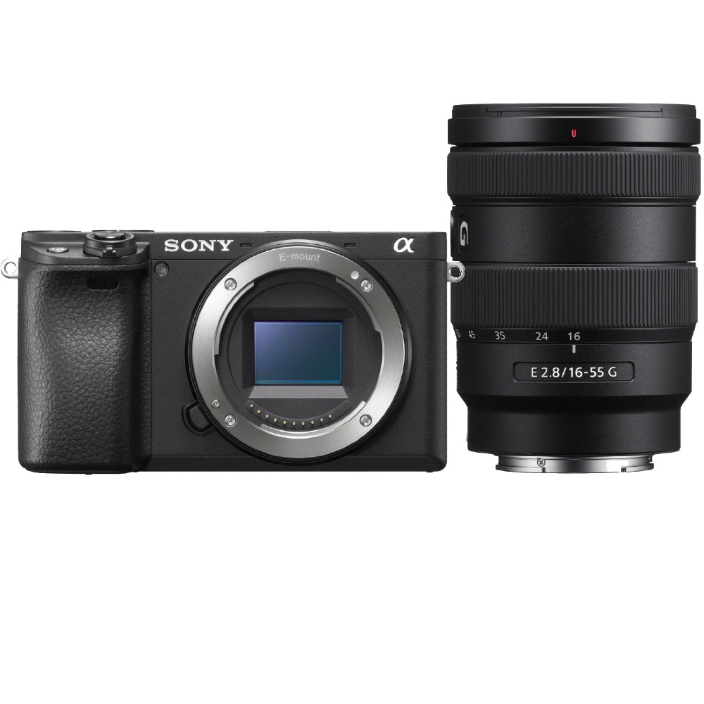 Sony A6400 Gehäuse Schwarz + 16-55 mm F/2.8 G