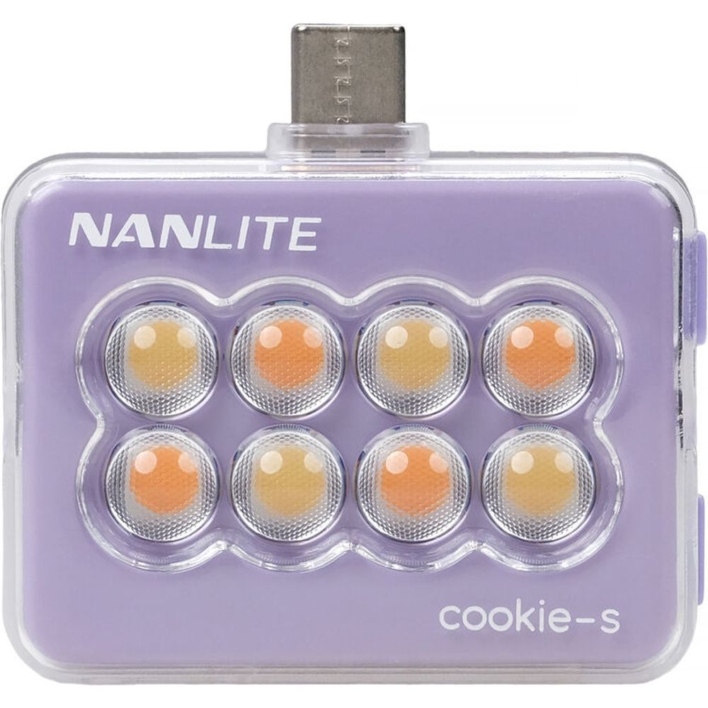 Nanlite Cookie-S LED-Minileuchte (Lavendel)