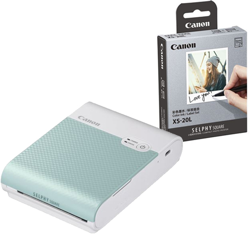 Canon SELPHY Square QX 10 Grün + Papier Bundle - Kamera Express