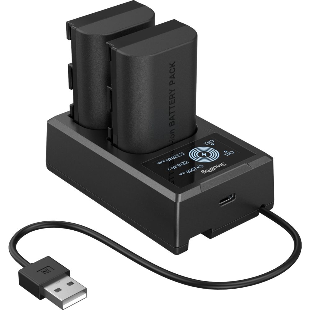 SmallRig 5409 Kamera-Akku- und Ladegerät-Set für Canon LP-E6P